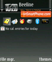 Dark Stripes tema screenshot