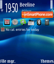 Elegance Blue v2 tema screenshot