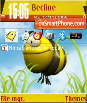 Bee theme screenshot