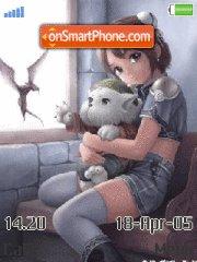 Скриншот темы Anime with cats