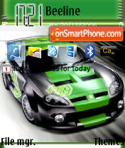 Capture d'écran MG Rover thème