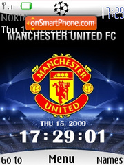 Man Utd Clock es el tema de pantalla