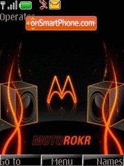 Moto Rokr tema screenshot