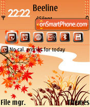 Red Autumn 01 tema screenshot