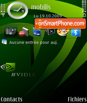 Capture d'écran NvidiA thème