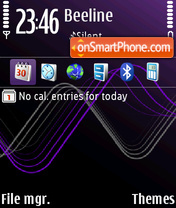 Sound waves purple di FP1 theme screenshot