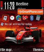 Ferrari F1 01 theme screenshot