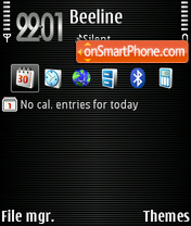 Three Default tema screenshot