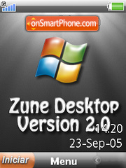 Скриншот темы Zune Desktop Ver. 2.0