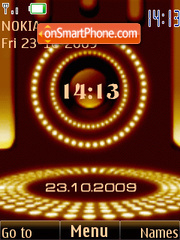 Clock, date, animation tema screenshot