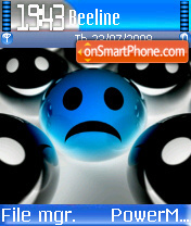 Blue Smile 02 tema screenshot