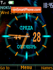 Analog clock & date tema screenshot