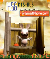 Raving Rabbids tema screenshot