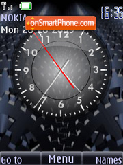 Скриншот темы Clock analog animated