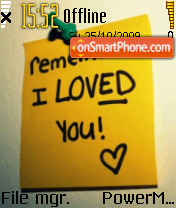 Remember I Love You Theme-Screenshot