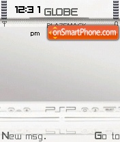 White Psp theme screenshot