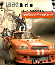 Pursuit Force theme screenshot