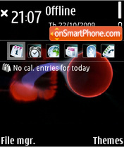 Fire ball 01 tema screenshot