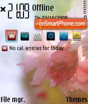 Flower N Iphone Icon es el tema de pantalla