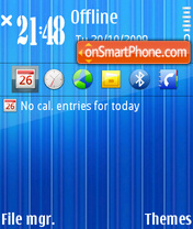 Bright Blue V2 theme screenshot