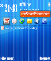 Bright Blue V2 tema screenshot