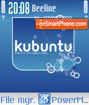Kubuntu Linux tema screenshot