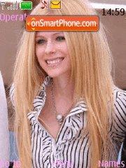 Скриншот темы Avril lavigne