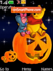 Halloween Winnie tema screenshot