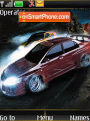 Скриншот темы Animated Sport Car