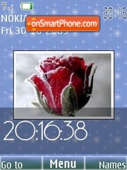 Скриншот темы Frozen roses