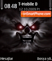 Haunted Skull tema screenshot