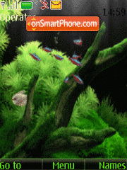 Aquarium animated tema screenshot
