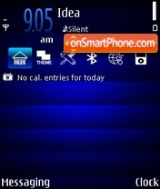 Blue Experia theme screenshot