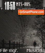 Rain tema screenshot