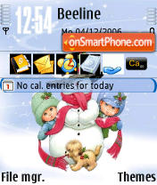 Sweet Snow tema screenshot