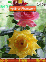 Animated Roses tema screenshot