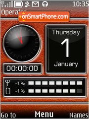 Leather Dash tema screenshot