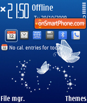 Blue Butterfly 03 theme screenshot