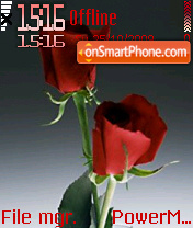 Скриншот темы Two Red Roses
