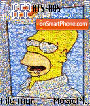 Скриншот темы Simpson 1