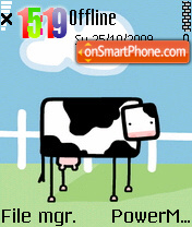 Скриншот темы Square Cow