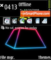 Neon Pyramid theme screenshot