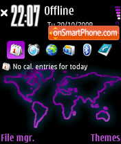 Purpleworld theme screenshot