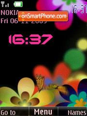 Clock for girls, animation Theme-Screenshot