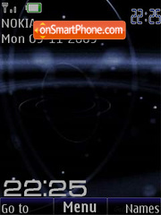 Space clock anim es el tema de pantalla