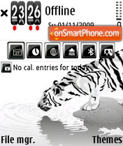 Capture d'écran White Tiger 05 thème