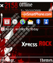 Red Rock Music tema screenshot