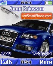 Audi RS4 Blue es el tema de pantalla