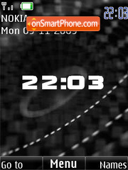 BW clock anim Theme-Screenshot