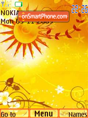 Sun, flash animation theme screenshot